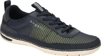 Bugatti Herren-Schn&uuml;rhalbschuh Glenans blau gelb wei&szlig;