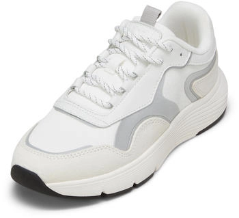 Marc O'Polo Sneaker aus Rindleder und Mesh white silver