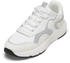 Marc O'Polo Sneaker aus Rindleder und Mesh white silver