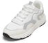Marc O'Polo Sneaker aus Rindleder und Mesh white silver