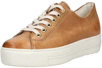 Paul Green Glattleder Sneaker cuoio