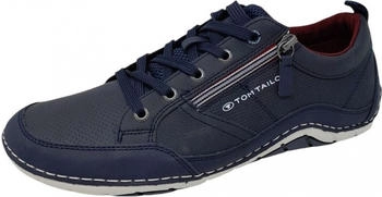 Tom Tailor Herrenschuhe sportlicher Schnürer blau schwarz