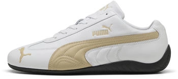 Puma Speedcat Leather Sneakers wei&szlig; ger&ouml;stete mandel