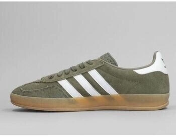 Adidas Gazelle Innen Q Panel Gummi-Sohle Trainer olive weiß