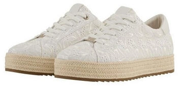 Tom Tailor Schn&uuml;rschuhe Bastsohle white
