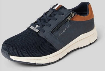 Bugatti Sneaker dunkelblau schwarz Label-Print