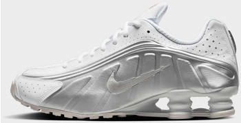 Nike Shox R4 white/white/bright crimson/metallic silver
