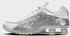 Nike Shox R4 white/white/bright crimson/metallic silver