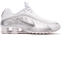 Nike Shox R4 white/white/bright crimson/metallic silver