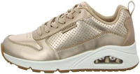Sneaker SKECHERS "Uno - Metallixs", Damen, Gr. 36, rosa (ros&egrave;gold metallixs), Leder,