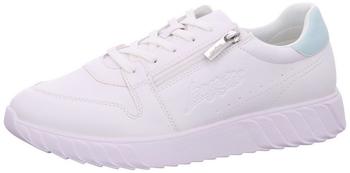 Bugatti Damen-Sneakers wei&szlig; hellgr&uuml;n