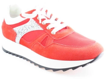 Nero Giardini Velour rosso silber Sneaker