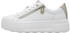 Tamaris Sneaker Leder Textil Plateausneaker weiß