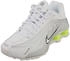 Nike Shox R4 Turnschuhe weiß silber