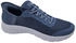 Skechers Go Walk Flex Sneaker Grant Entry Mesh blau schwarz