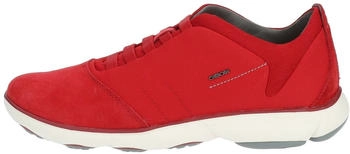 Geox Lederimitat Mesh Sneaker rot