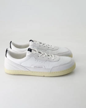 Groundies Z&uuml;rich Barfu&szlig;schuhe wei&szlig; schwarz