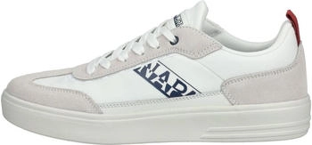 Napapijri Sneaker Leder Textil wei&szlig; navy