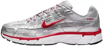 Nike P-6000 metallic silver/flat silver/cool grey/gym red