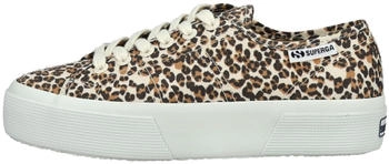 Superga Sneaker ecru karamell schwarz