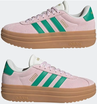 Adidas VL Court Bold Plateau Sneaker JP6916 klar pink court grün core weiß