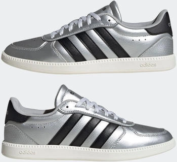 Adidas Breaknet Sleek Matte Silber Schwarz Off-Wei&szlig;