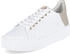 Högl Low Sneaker weiß gold Glattleder