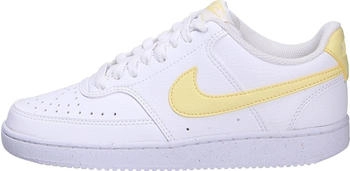 Nike Court Vision Low NN Damen-Schn&uuml;rschuhe weich gelb wei&szlig;