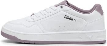 Puma Court Classy Sneaker wei&szlig; plum jam silber