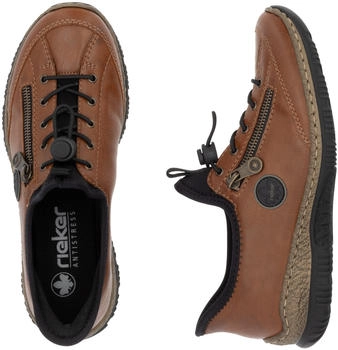 Rieker Slip-On Sneaker 'Ready2GO' braun schwarz 23703531-40 – Fortschrittliche Technologie für dauerhaften Tragekomfort