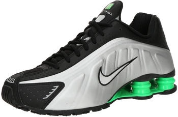 Nike Shox R4 metallic silver/black/green shock/metallic silver