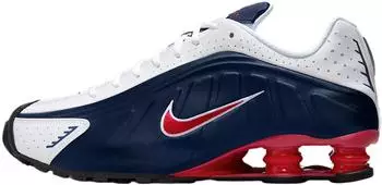 Nike Shox R4 midnight navy/white/metallic silver/gym red