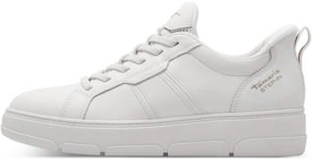 Tamaris Leder-Sneakers kitt/weiß