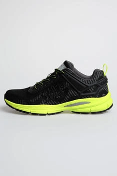 Camp David Light Sneaker in Knit Design with Logo Artwork grün