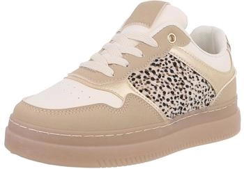 Ital Design Boots with Rhinestones beige