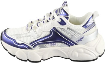 Buffalo Sneaker dunkellila/silber/weiß
