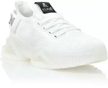 Philipp Plein Skull Sneaker 0101 / white/white