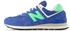 New Balance 574 blue agate/lime leaf