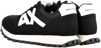 Armani Exchange Microsuede, Mesh, Retro, Logo schwarz
