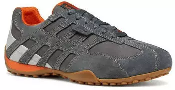 Geox U SNAKE ORIGINAL grau/orange – Geox U SNAKE ORIGINAL grau/orange vereint sportliche Dynamik mit elegantem Komfort