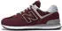 New Balance 574 hellgrau/bordeaux