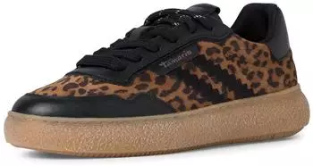 Tamaris Lace-up Shoes braun/leo kombiniert