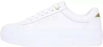 Tommy Hilfiger TH Platform Tumbled Lt gold/wei&szlig;