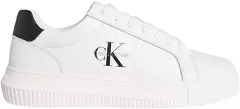 Calvin Klein CHUNKY CUPSOLE MONO LTH weiß/schwarz
