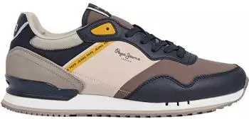 Pepe Jeans London Cross M Sneak beige/navy/schoko