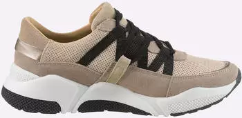 Heine Sneaker taupe/schwarz