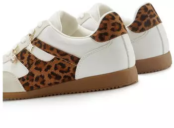 Lascana Lace-up shoe with removable decorative stones VEGAN weiß/leo – Lascana Lace-up shoe with removable decorative stones VEGAN weiß/leo vereint Style und Nachhaltigkeit