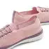 Lascana Slipper, Low Shoe, lightweight mesh material, Slip-on Sneaker with elastic laces VEGAN rosé/lila