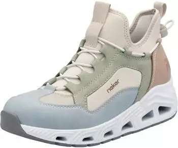 Rieker N5254 (30319) beige/hellblau/hellbraun/gr&uuml;n