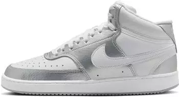 Nike Court Vision Mid-Top Women 108 white/metallic silver